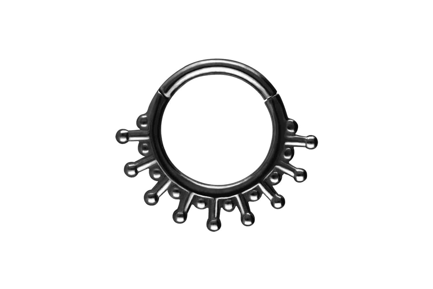 Chirurgenstahl Segmentring Clicker Piercing SONNENSTRAHLEN
